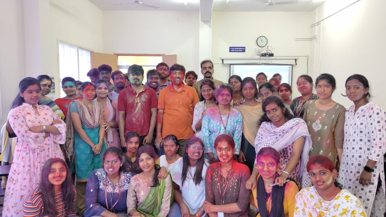 Holi celebration at Alagappa University